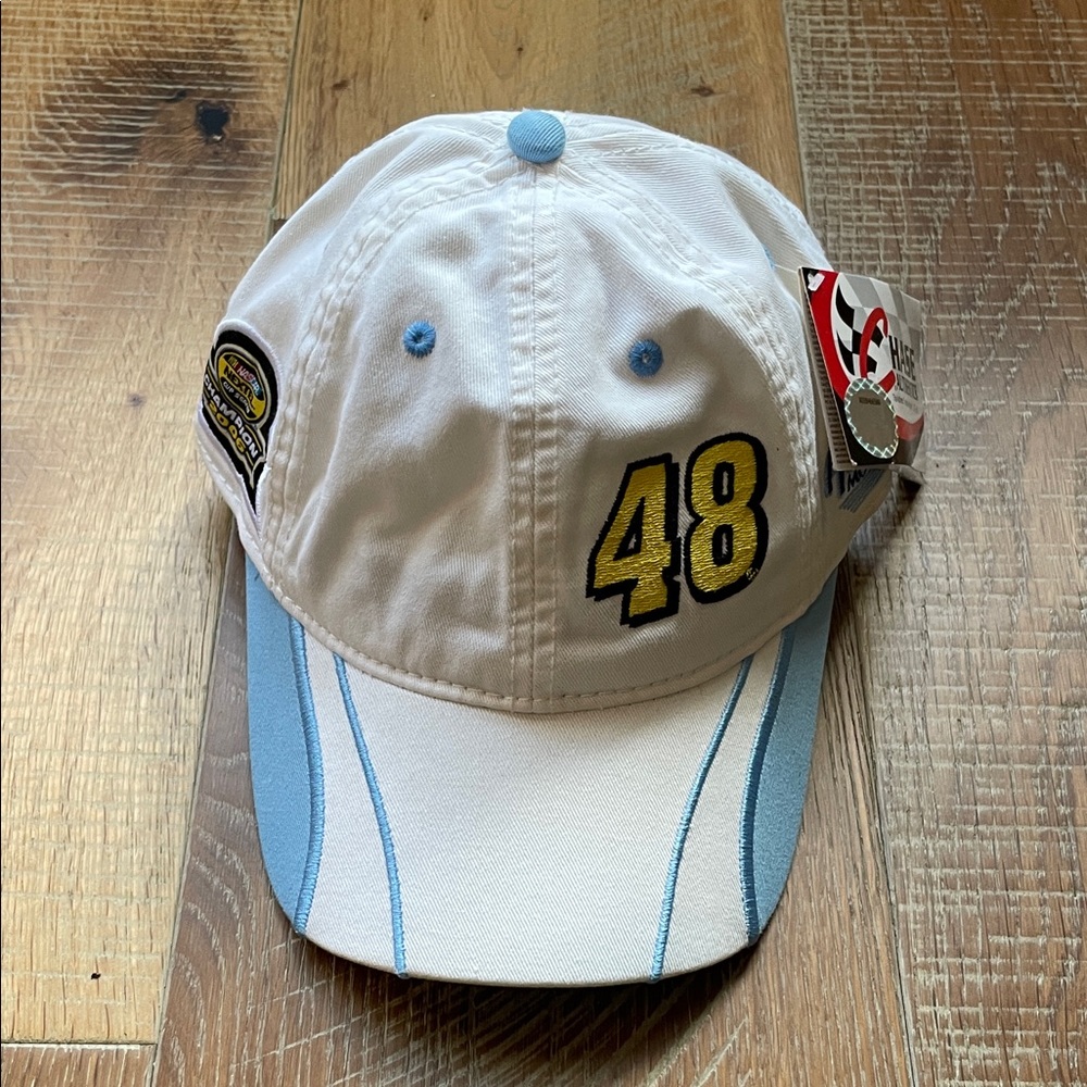 Jimmy Johnson Chase Authentics White and Blue Hat